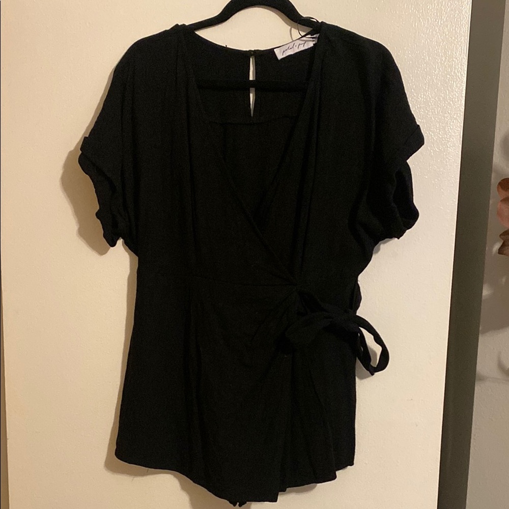 Black Skort Romper
